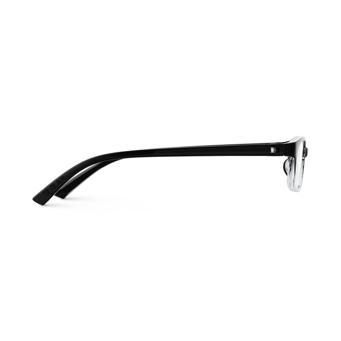 Eydology Dayana Black to Clear Gradient Rectangle Kids Glasses 4