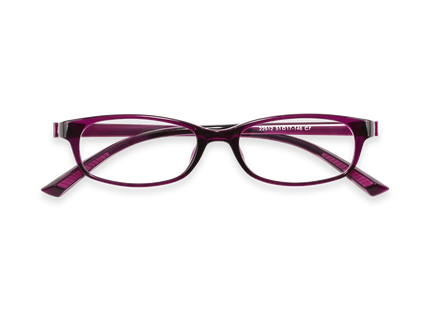 Eydology Dayana Crystal Purple Rectangle Kids Glasses 1