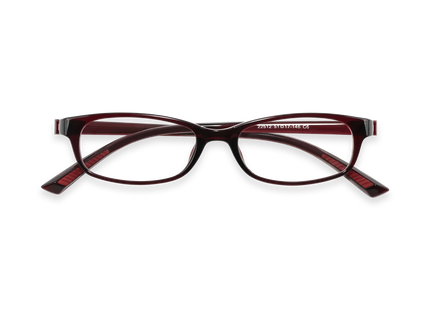 Eydology Dayana Crystal Red Rectangle Kids Glasses 1