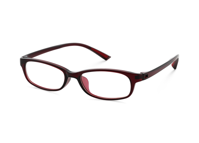 Eydology Dayana Crystal Red Rectangle Kids Glasses 3