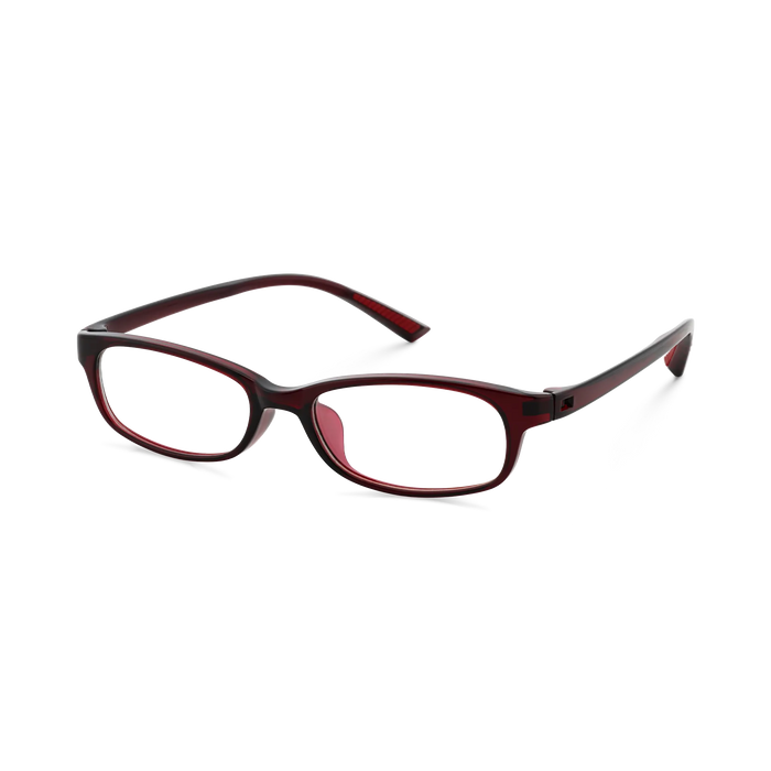 Eydology Dayana Crystal Red Rectangle Kids Glasses 3