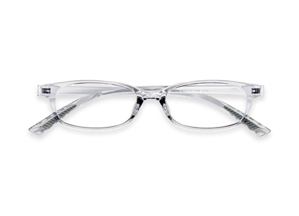 Eydology Dayana Transparent Grey Rectangle Kids Glasses 1