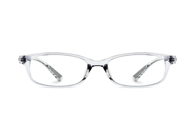 Eydology Dayana Transparent Grey Rectangle Kids Glasses 2