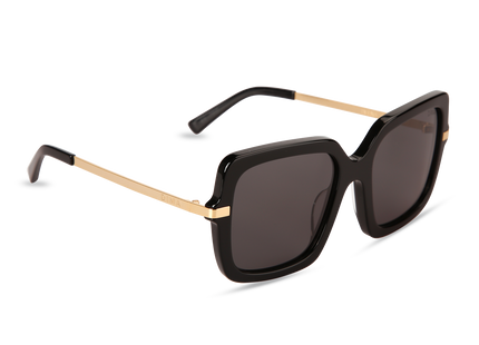 Eydology Deena Black Frame Grey Lens Sunglasses 3