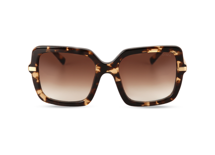 Eydology Deena Blonde Tortoise Frame Brown Gradient Lens Sunglasses 1