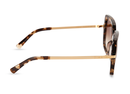 Eydology Deena Blonde Tortoise Frame Brown Gradient Lens Sunglasses 4