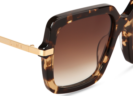 Eydology Deena Blonde Tortoise Frame Brown Gradient Lens Sunglasses 5