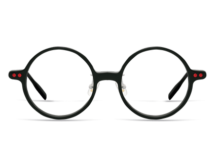 Eydology Delilah Black w Red Dots Glasses 1