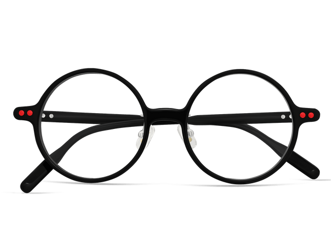 Eydology Delilah Black w Red Dots Glasses 3