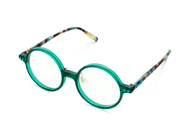 Eydology Delilah Crystal Green Glasses 2