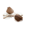 Eydology Denise Gold+Champagne fade/ Polarized Brown Lens Clip on Sunglasses 1