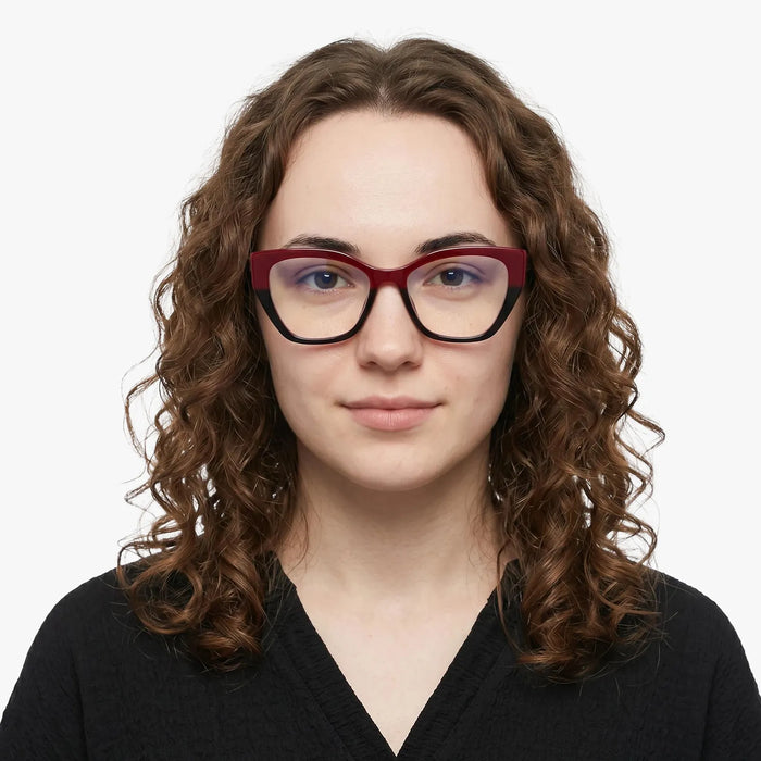 Eydology Denver Black w Red Eyeglasses 5