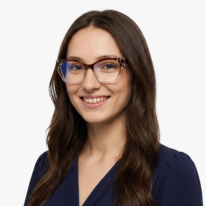 Eydology Denver Crystal Dark Brown Eyeglasses 5