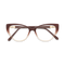 Eydology Destiny Brown to Champagne Gradient Cat Eye Glasses 1