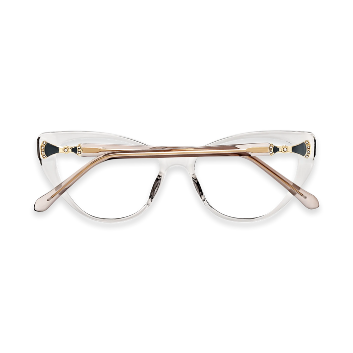 Eydology Destiny Clear Grey Cat Eye Glasses 5