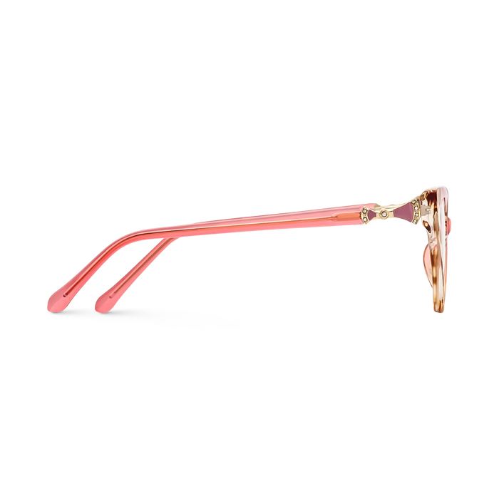 Eydology Destiny Coral Red Tortoise Cat Eye Glasses 4