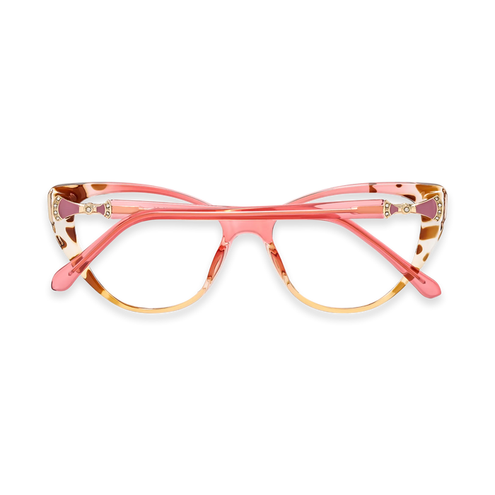 Eydology Destiny Coral Red Tortoise Cat Eye Glasses 5