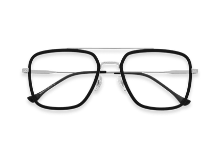 Eydology Devon Black/Silver Glasses 1