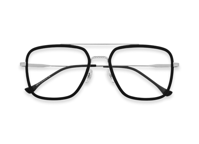 Eydology Devon Black/Silver Glasses 1