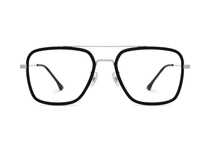 Eydology Devon Black/Silver Glasses 2
