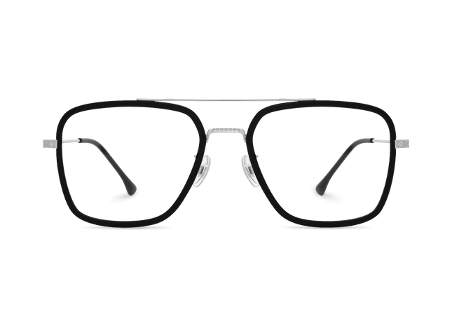 Eydology Devon Black/Silver Glasses 2
