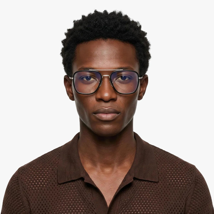 Eydology Devon Black/Silver Glasses 4