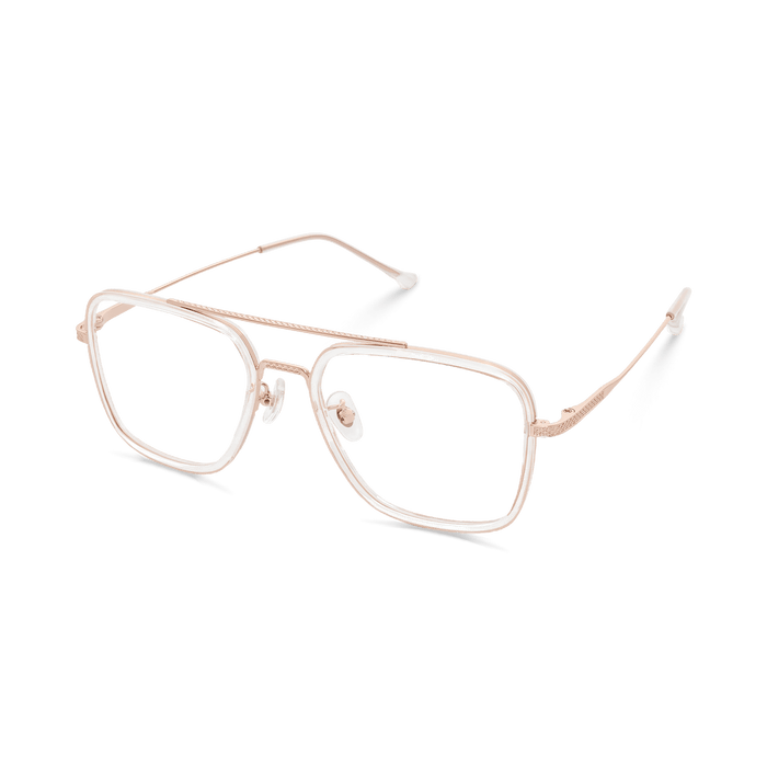 Eydology Devon Clear/Rose Gold Glasses 5