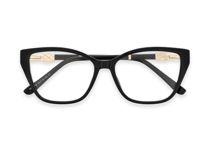 Eydology Diana Black Women's Cat Eye Glasses 1