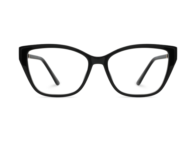 Eydology Diana Black Women's Cat Eye Glasses 2