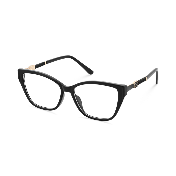 Eydology Diana Black Women's Cat Eye Glasses 3