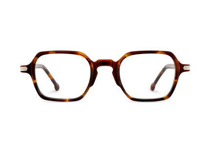 Eydology Eden Amber Tortoise Men's Square Glasses 2