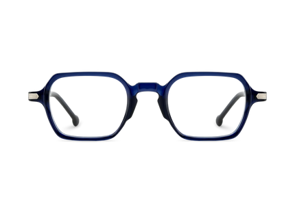 Eydology Eden Crystal Dark Blue Men's Square Glasses 2