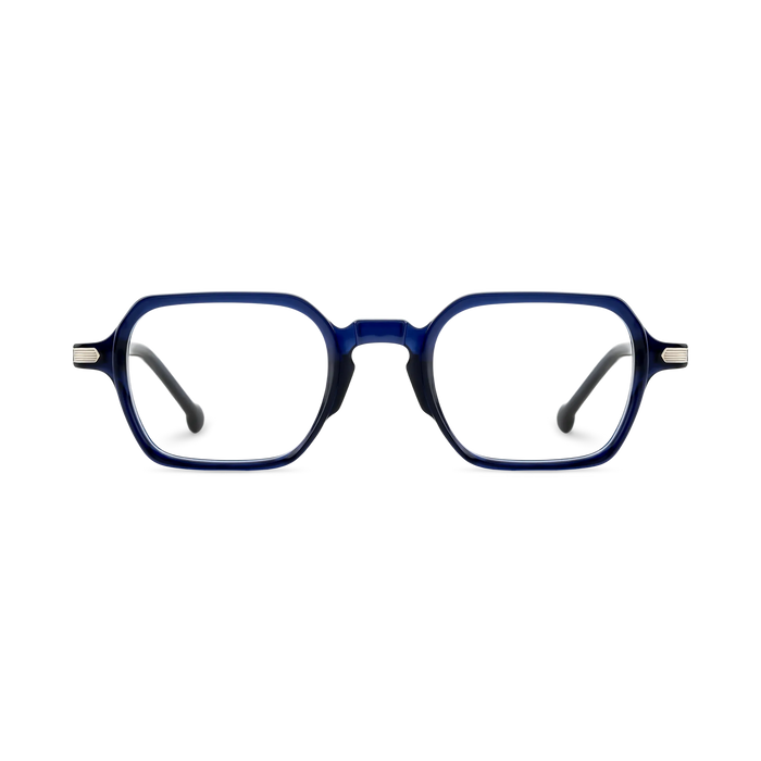 Eydology Eden Crystal Dark Blue Men's Square Glasses 2