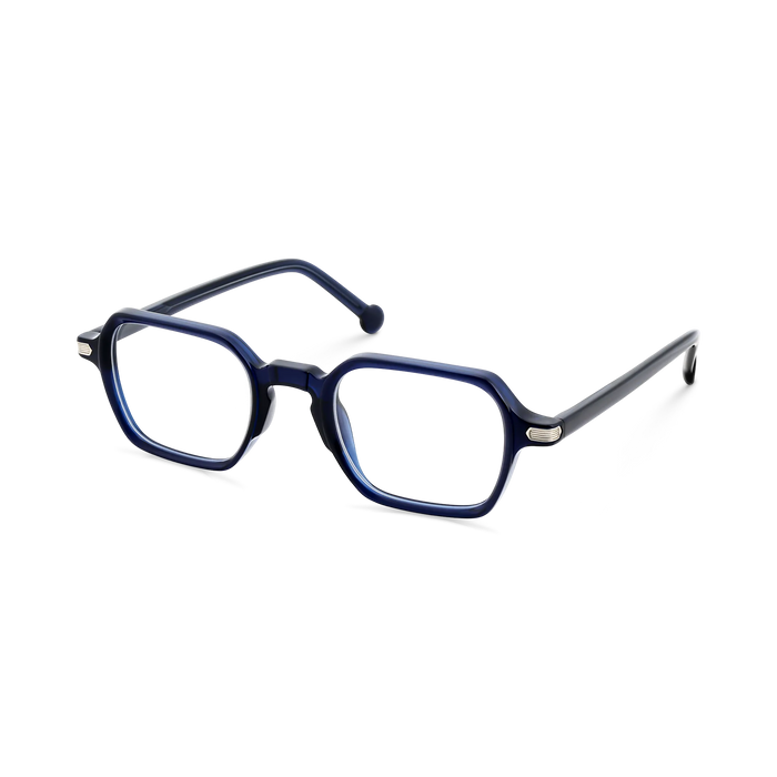 Eydology Eden Crystal Dark Blue Men's Square Glasses 3