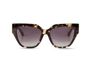 Eydology Edith Blonde Tortoise Frame Grey Gradient Lens Sunglasses 1