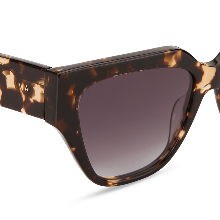 Eydology Edith Blonde Tortoise Frame Grey Gradient Lens Sunglasses 4