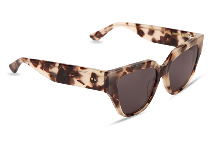 Eydology Edith Cream Tortoise Frame Grey Lens Sunglasses 2