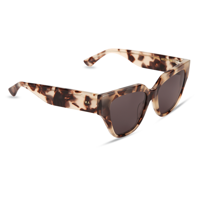 Eydology Edith Cream Tortoise Frame Grey Lens Sunglasses 2