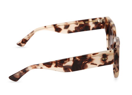 Eydology Edith Cream Tortoise Frame Grey Lens Sunglasses 3