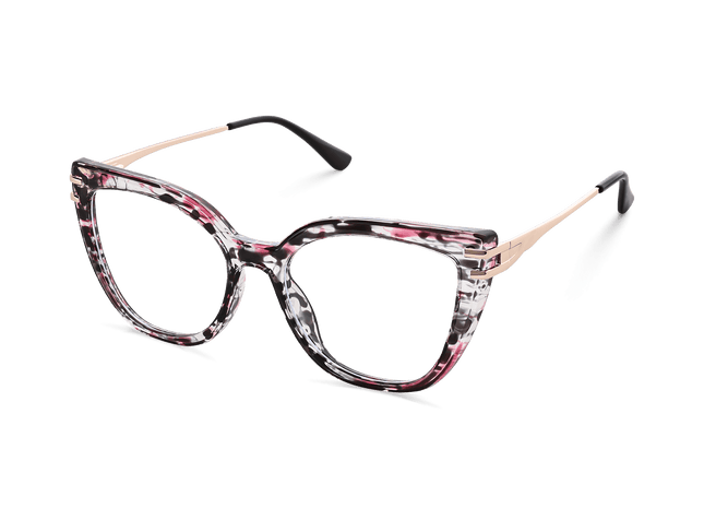 Eydology Elliana Gold Black Purple Tortoise Eyeglasses 5
