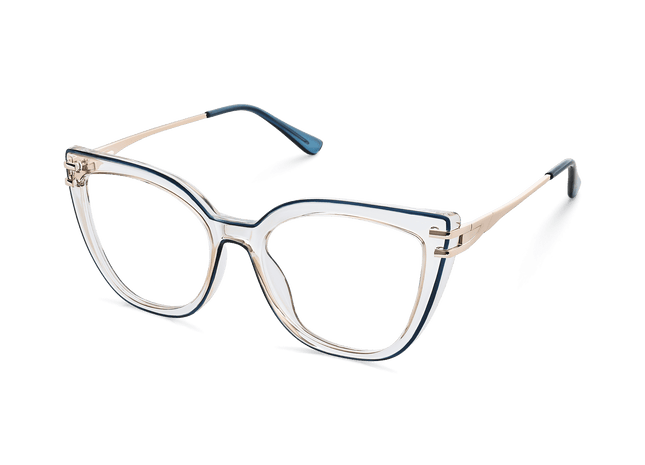 Eydology Elliana Gold Blue Eyeglasses 5