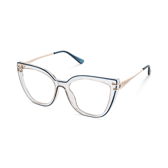 Eydology Elliana Gold Blue Eyeglasses 5