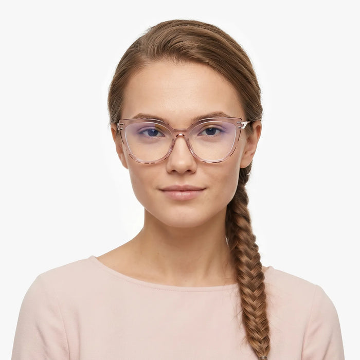 Eydology Elliana Gold Crystal Light Purple Eyeglasses 3