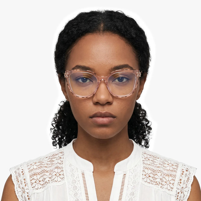 Eydology Elliana Gold Crystal Light Purple Eyeglasses 4