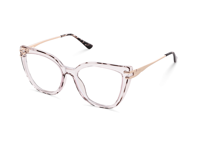 Eydology Elliana Gold Crystal Light Purple Eyeglasses 5