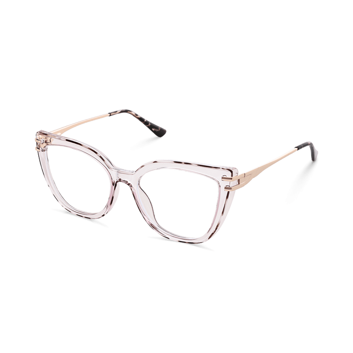 Eydology Elliana Gold Crystal Light Purple Eyeglasses 5
