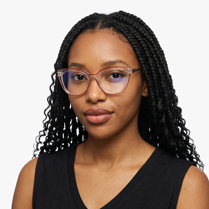 Eydology Elliana Gold Red Eyeglasses 3