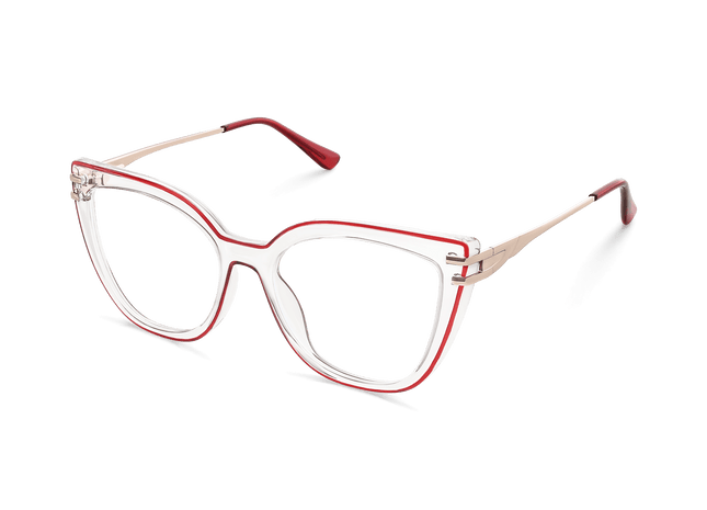 Eydology Elliana Gold Red Eyeglasses 5