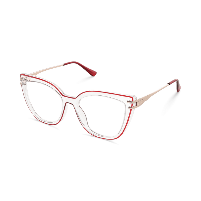 Eydology Elliana Gold Red Eyeglasses 5