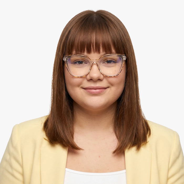 Eydology Elliana Gold Tortoise Eyeglasses 3